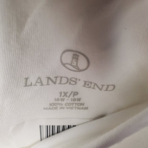 Pre-Loved Women’s Land’s End White Sweatpants Size 1X/P - Picture 3 of 10